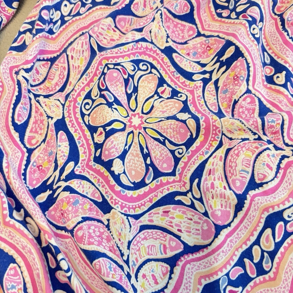 Stretch Knit Romper Lilly Pulitzer  Women's Lana Off Shoulder Can't Resist Print - Picture 3 of 15